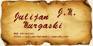 Julijan Murgaški vizit kartica
